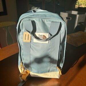 EUC North Face Robbin’s Egg Blue Backpack Daypack Medium size